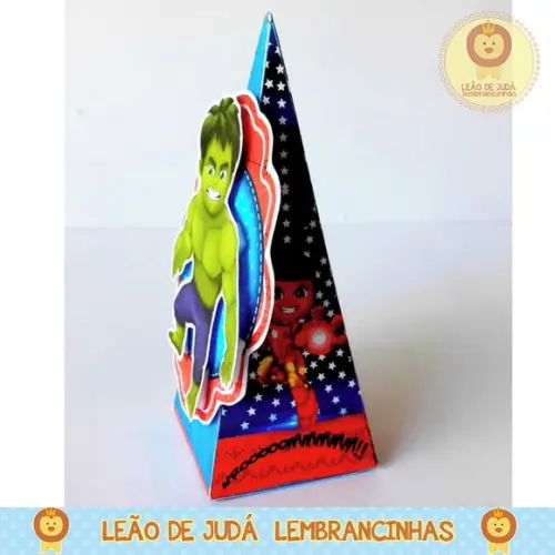 Caixinha para festa tema herois cute