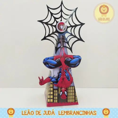 Caixinha para festa tema homem aranha