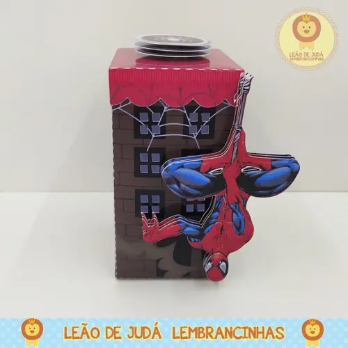 Caixinha para festa tema homem aranha