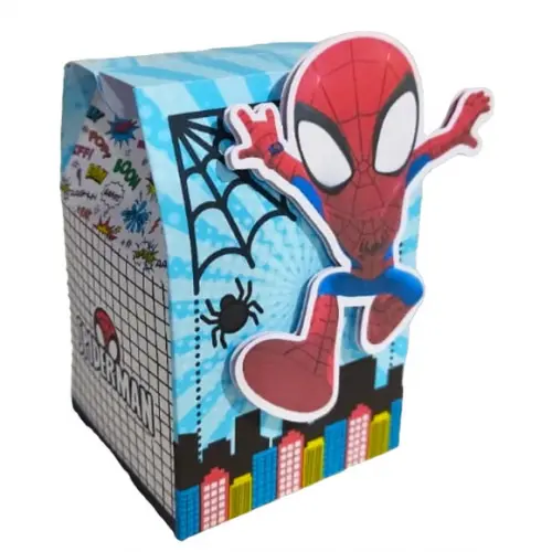 Caixinha para Festa Tema Homem Aranha