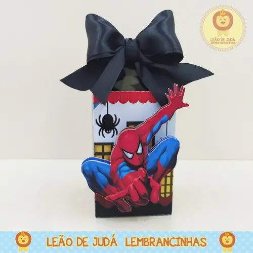 Caixinha para festa tema homem aranha