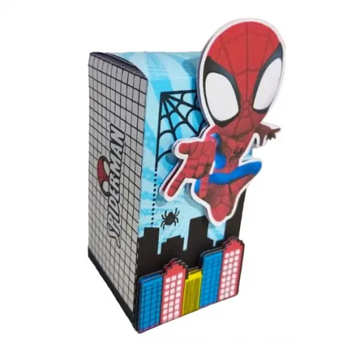 Caixinha para Festa Tema Homem Aranha