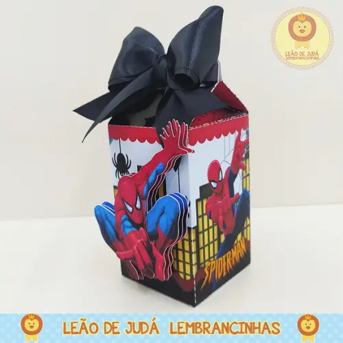 Caixinha para festa tema homem aranha