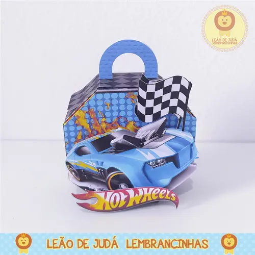 Caixinha para Festa Tema Hot Wheels