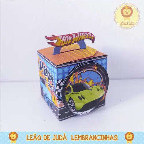 Caixinha para Festa Tema Hot Wheels
