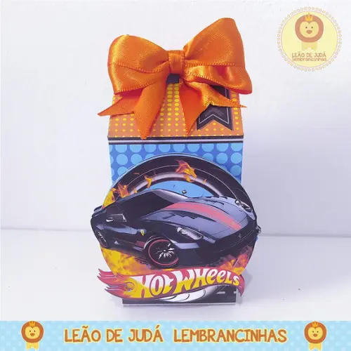 Caixinha para Festa Tema Hot Wheels