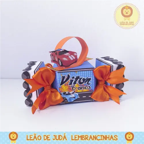 Caixinha para Festa Tema Hot Wheels