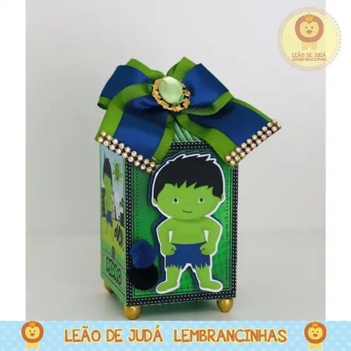 Caixinha para festa tema hulk