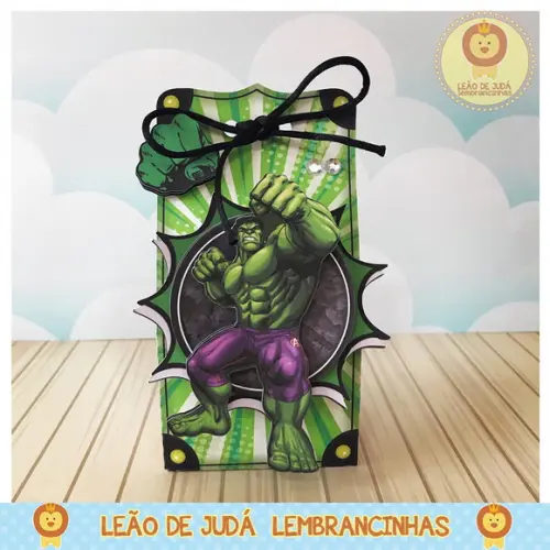 Caixinha para festa tema hulk