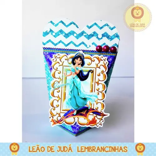 Caixinha para festa tema jasmine