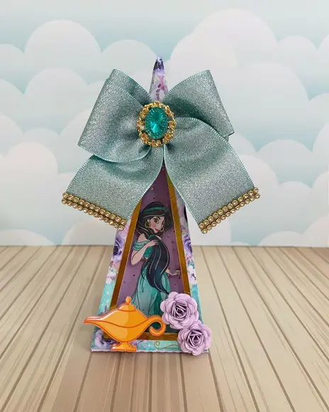 Caixinha para Festa Tema Jasmine