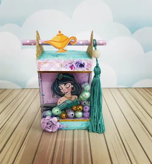 Caixinha para Festa Tema Jasmine