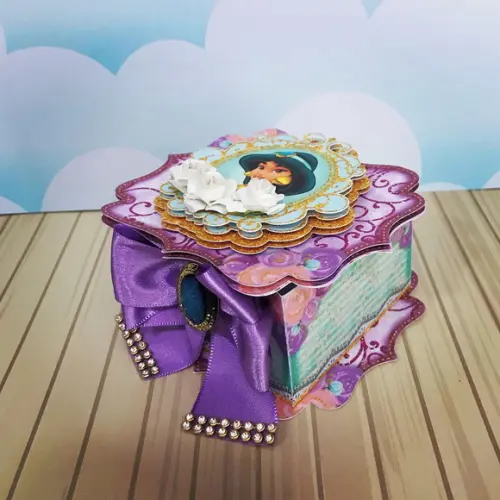 Caixinha para Festa Tema Jasmine