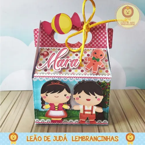 Caixinha para festa tema joão e maria