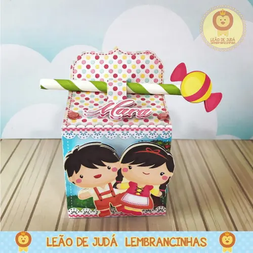 Caixinha para festa tema joão e maria