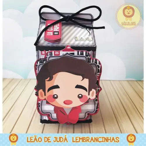 Caixinha para festa tema la casa de papael