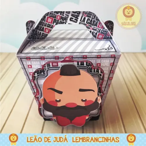 Caixinha para festa tema la casa de papael