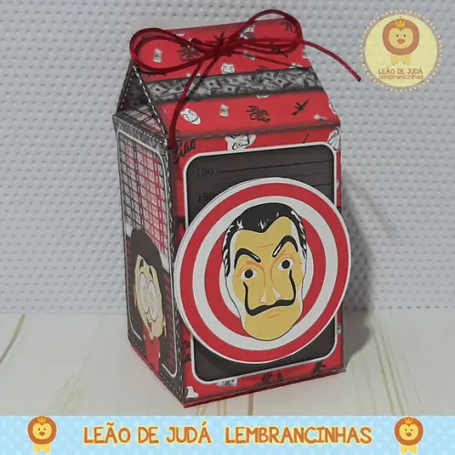 Caixinha para festa tema la casas de papel