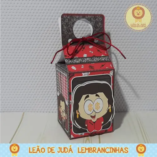 Caixinha para festa tema la casas de papel