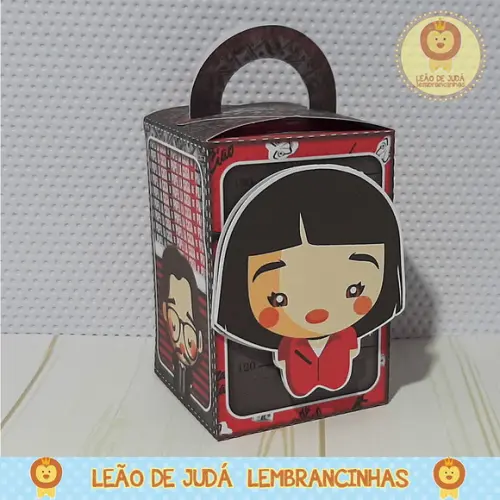Caixinha para festa tema la casas de papel