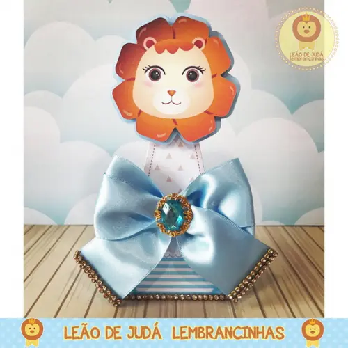 Caixinha para festa tema leãozinho