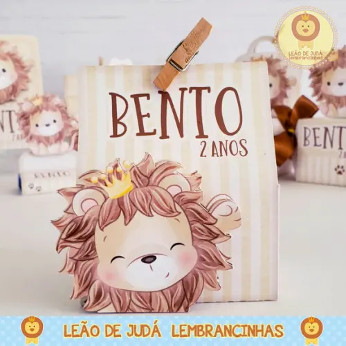 Caixinha para festa tema Leãozinho