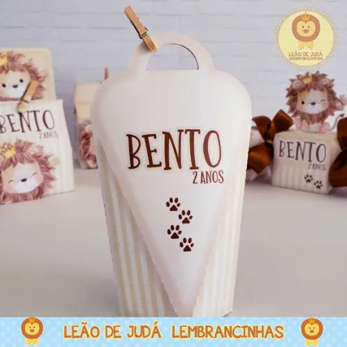 Caixinha para festa tema Leãozinho