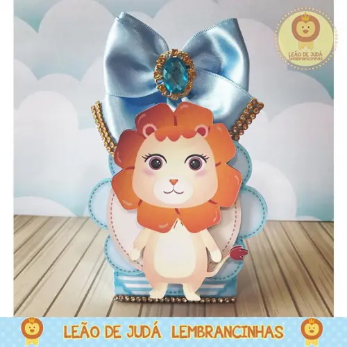 Caixinha para festa tema leãozinho