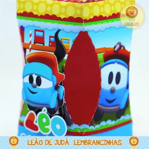 Caixinha para festa tema léo caminhão
