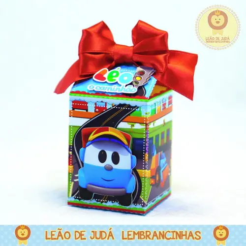 Caixinha para festa tema léo caminhão