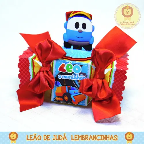 Caixinha para festa tema léo caminhão