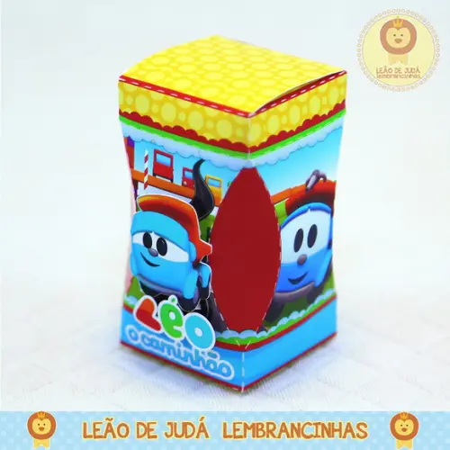 Caixinha para festa tema léo caminhão