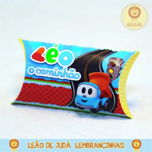 Caixinha para festa tema léo caminhão