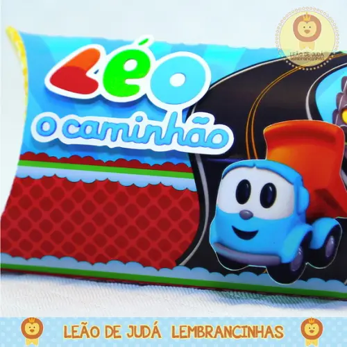 Caixinha para festa tema léo caminhão