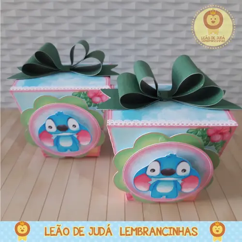 Caixinha para Festa Tema Lilo e Stitch