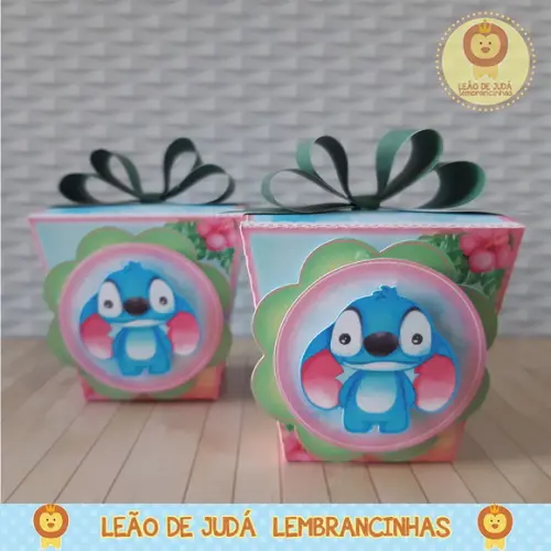 Caixinha para Festa Tema Lilo e Stitch