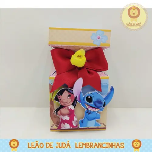 Caixinha para festa tema lilo stitch