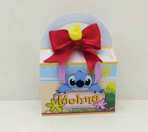 Caixinha para festa tema lilo stitch