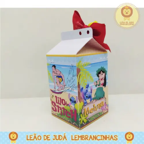 Caixinha para Festa Tema Lilo Stitch