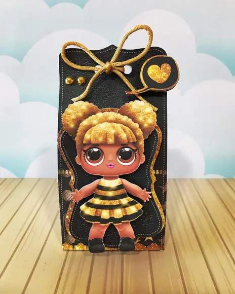 Caixinha para Festa Tema Lol Queen Bee
