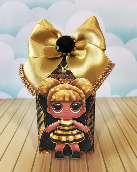 Caixinha para Festa Tema Lol Queen Bee
