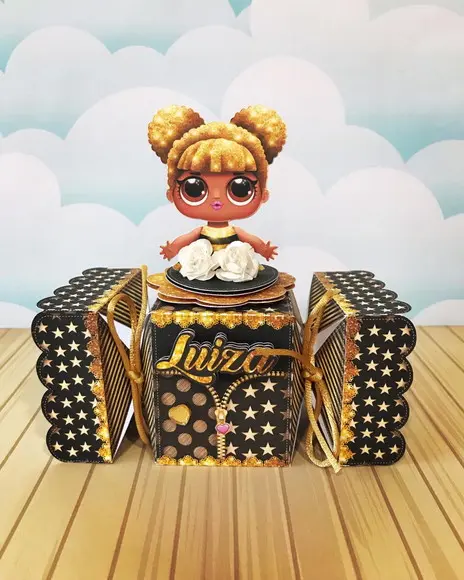 Caixinha para Festa Tema Lol Queen Bee