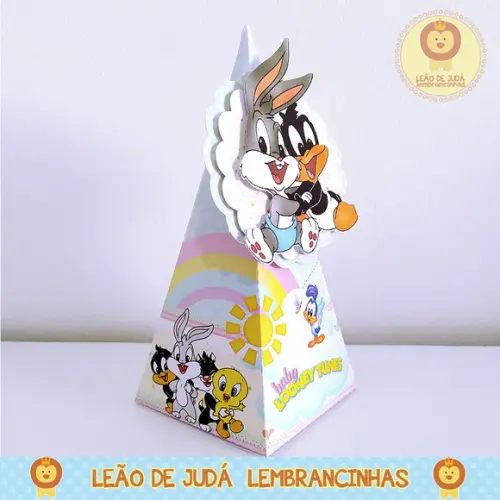 Caixinha para festa tema looney tunes baby