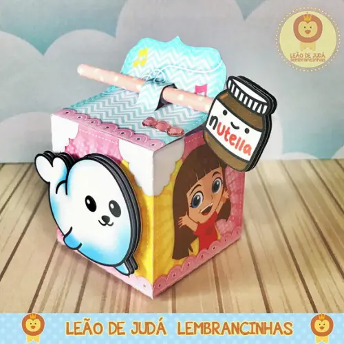 Caixinha para festa tema lucas neto