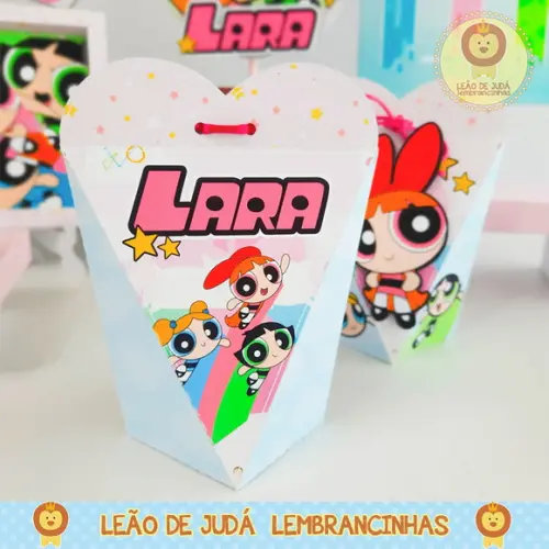 Caixinha para festa tema meninas super poderosas