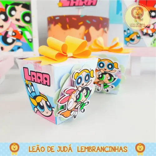 Caixinha para Festa Tema Meninas Super Poderosas