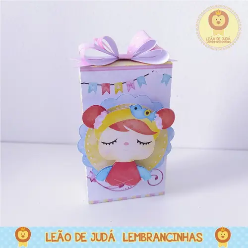 Caixinha para festa tema metoo doll
