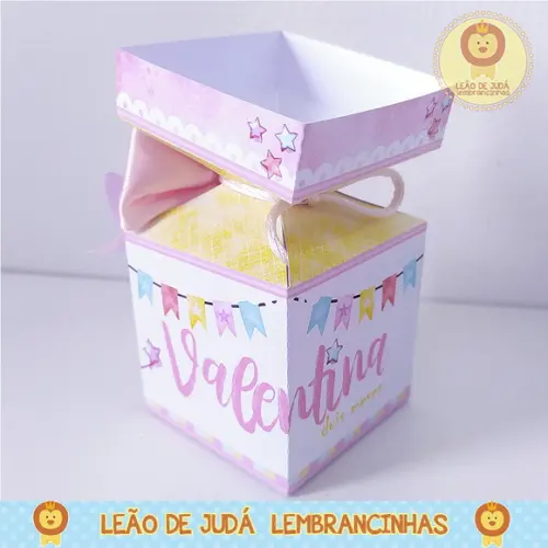 Caixinha para festa tema metoo doll
