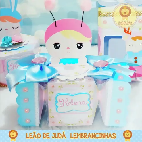 Caixinha para festa tema metoo doll