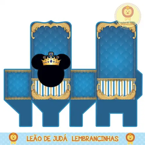 Caixinha para Festa Tema Mickey Realeza